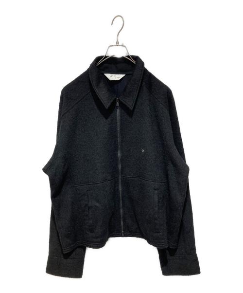 ANCELLM（アンセルム）ANCELLM (アンセルム) SHAGGY ZIP UP SHIRT ブラック サイズ:2の古着・服飾アイテム