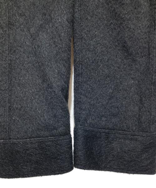 ANCELLM（アンセルム）ANCELLM (アンセルム) SHAGGY ZIP UP SHIRT ブラック サイズ:2の古着・服飾アイテム
