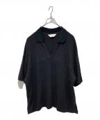 ANCELLMアンセルム）の古着「S/C FOOTBALL SHIRT」｜ブラック