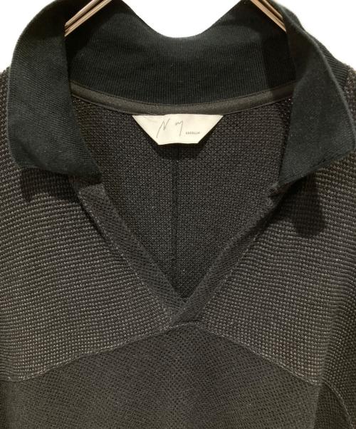 ANCELLM（アンセルム）ANCELLM (アンセルム) S/C FOOTBALL SHIRT ブラック サイズ:2の古着・服飾アイテム