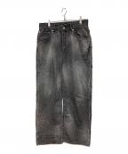 ANCELLMアンセルム）の古着「TAPERED 5P DENIM PANTS」｜グレー