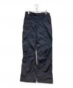 WIDE DADワイド ダット）の古着「NYLON STRAIGHT PANTS」｜ネイビー