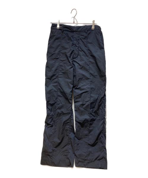 WIDE DAD（ワイド ダット）WIDE DAD (ワイド ダット) NYLON STRAIGHT PANTS ネイビー サイズ:2の古着・服飾アイテム