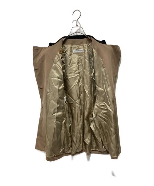 EMPORIO ARMANI（エンポリオアルマーニ）EMPORIO ARMANI (エンポリオ アルマーニ) スタンドカラージャケット ベージュ サイズ:40の古着・服飾アイテム