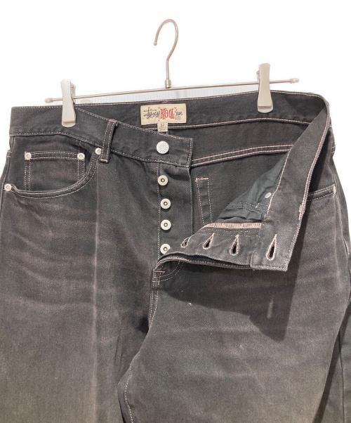 stussy（ステューシー）stussy (ステューシー) Big Ol' Jean Vintage Wash Denim ブラック サイズ:32の古着・服飾アイテム
