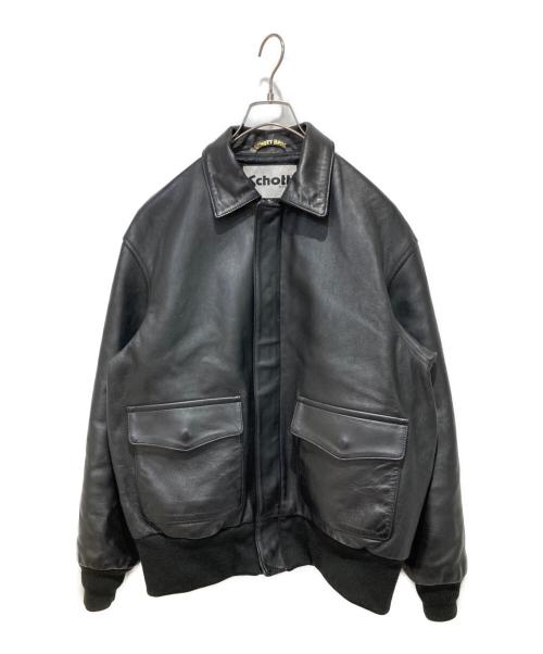 Schott（ショット）Schott (ショット) レザージャケット ブラック サイズ:Mの古着・服飾アイテム
