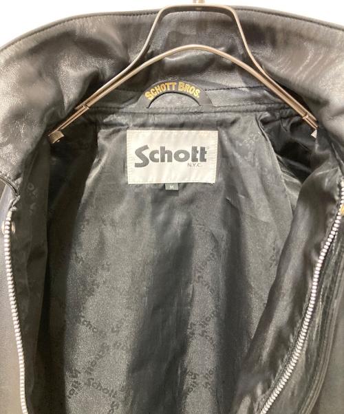 Schott（ショット）Schott (ショット) レザージャケット ブラック サイズ:Mの古着・服飾アイテム