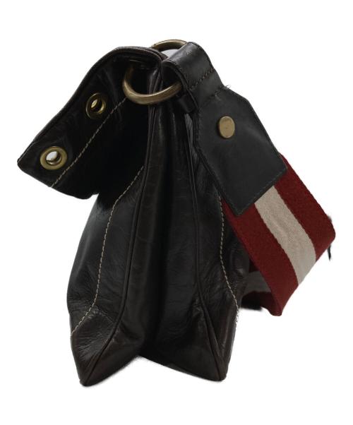 BALLY（バリー）BALLY (バリー) レザーショルダーバッグ ブラウン サイズ:下記参照の古着・服飾アイテム