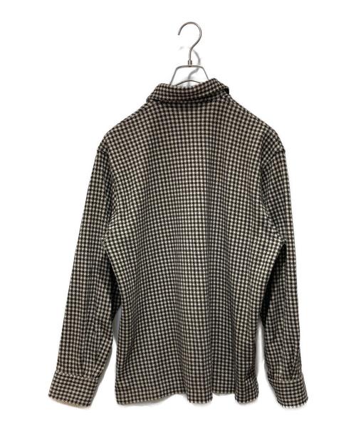 POLO RALPH LAUREN（ポロ・ラルフローレン）POLO RALPH LAUREN (ポロ・ラルフローレン) 千鳥格子ハーフジップシャツ ブラック サイズ:Mの古着・服飾アイテム