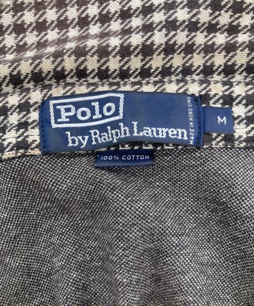 POLO RALPH LAUREN（ポロ・ラルフローレン）POLO RALPH LAUREN (ポロ・ラルフローレン) 千鳥格子ハーフジップシャツ ブラック サイズ:Mの古着・服飾アイテム