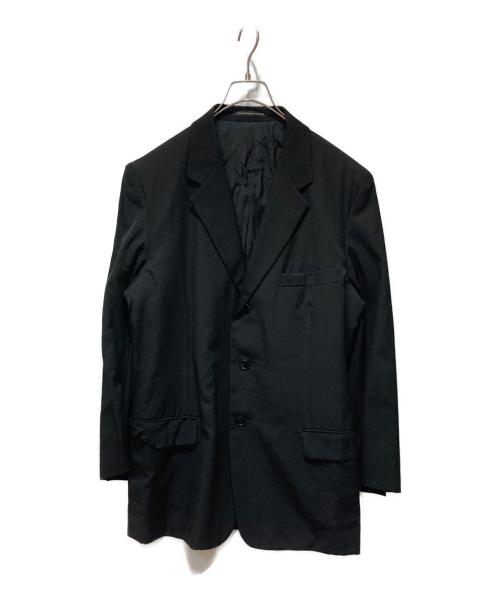 Y's for men（ワイズフォーメン）Y'S for men (ワイズフォーメン) ウール3Bテーラードジャケット ブラック サイズ:2の古着・服飾アイテム