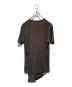 REGULATION Yohji Yamamoto MEN (レギュレーション ヨウジヤマモト) ナナメハギ半袖Tシャツ グレー サイズ:1：8000円