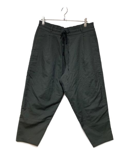 YANTOR（ヤントル）YANTOR (ヤントル) Wash Wool Himo Pants グリーン サイズ:Mの古着・服飾アイテム