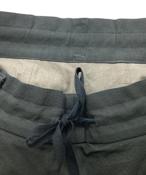 YANTOR（ヤントル）YANTOR (ヤントル) Wash Wool Himo Pants グリーン サイズ:Mの古着・服飾アイテム