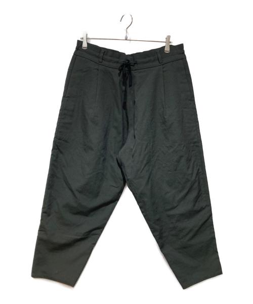 YANTOR（ヤントル）YANTOR (ヤントル) Wash Wool Himo Pants グリーン サイズ:Mの古着・服飾アイテム