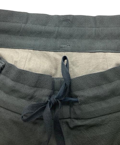 YANTOR（ヤントル）YANTOR (ヤントル) Wash Wool Himo Pants グリーン サイズ:Mの古着・服飾アイテム