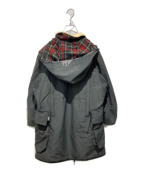 UNDERCOVER（アンダーカバー）UNDERCOVER (アンダーカバー) 裏地チェックモッズコート グレー サイズ:1の古着・服飾アイテム