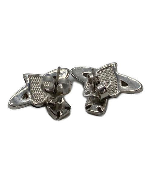 Vivienne Westwood（ヴィヴィアンウエストウッド）Vivienne Westwood (ヴィヴィアンウエストウッド) DIAMANTE HEART ピアス ブラックの古着・服飾アイテム