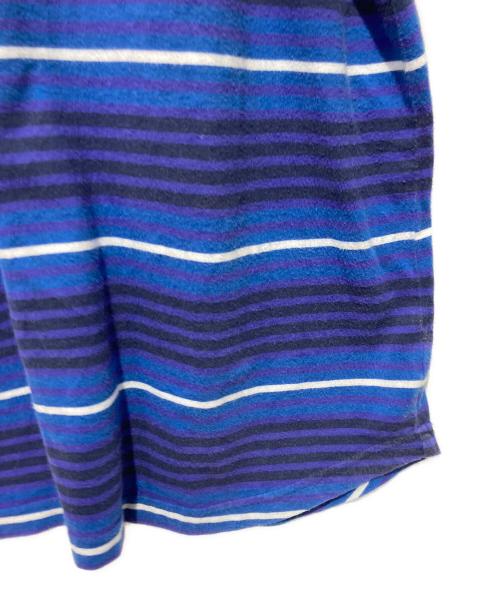stussy（ステューシー）stussy (ステューシー) Alton Stripe Crew ネイビー サイズ:Ｌの古着・服飾アイテム