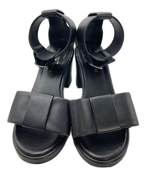 COMME des GARCONS（コムデギャルソン）COMME des GARCONS (コムデギャルソン) リボンサンダル ブラック サイズ:38の古着・服飾アイテム