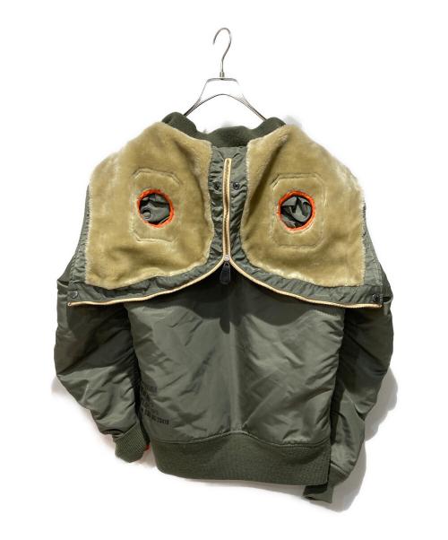 AVIREX（アヴィレックス）AVIREX (アヴィレックス) REMODEL MA-1 JACKET カーキ サイズ:XLの古着・服飾アイテム