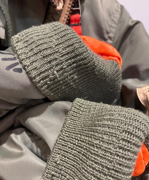 AVIREX（アヴィレックス）AVIREX (アヴィレックス) REMODEL MA-1 JACKET カーキ サイズ:XLの古着・服飾アイテム