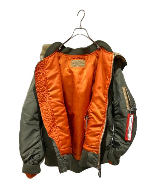 AVIREX（アヴィレックス）AVIREX (アヴィレックス) REMODEL MA-1 JACKET カーキ サイズ:XLの古着・服飾アイテム