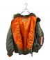 中古・古着 AVIREX (アヴィレックス) REMODEL MA-1 JACKET カーキ サイズ:XL：20000円