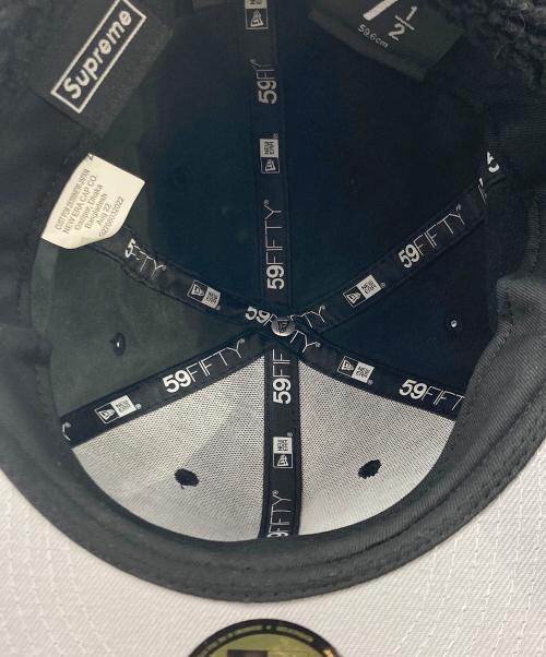 SUPREME（シュプリーム）Supreme (シュプリーム) LEATHER EARFLAP BOX LOGO CAP ブラック サイズ:SIZE7 1/2の古着・服飾アイテム