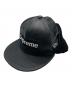 Supreme（シュプリーム）の古着「LEATHER EARFLAP BOX LOGO CAP」｜ブラック