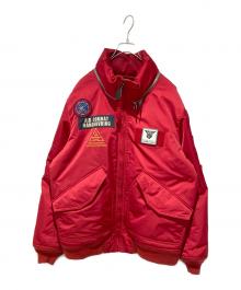 AVIREX（アヴィレックス）の古着「CUSTOM CWU TOP GUN」｜レッド