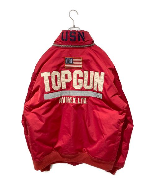 AVIREX（アヴィレックス）AVIREX (アヴィレックス) CUSTOM CWU TOP GUN レッド サイズ:XXLの古着・服飾アイテム