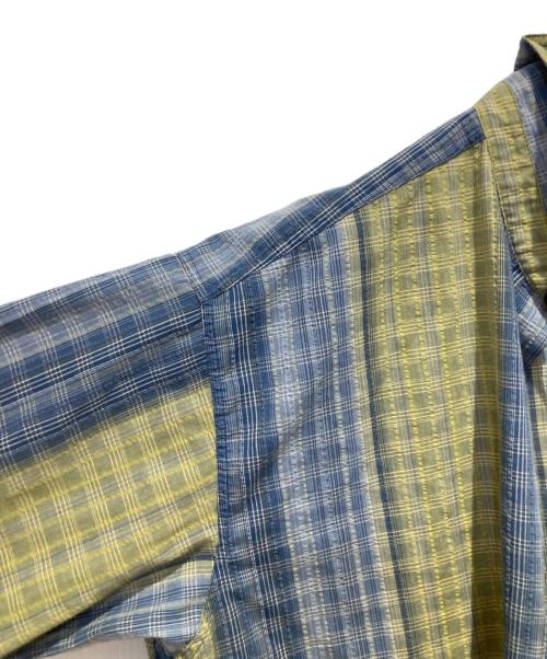 Patagonia（パタゴニア）Patagonia (パタゴニア) 半袖シャツ グリーン×ブルー サイズ:XLの古着・服飾アイテム