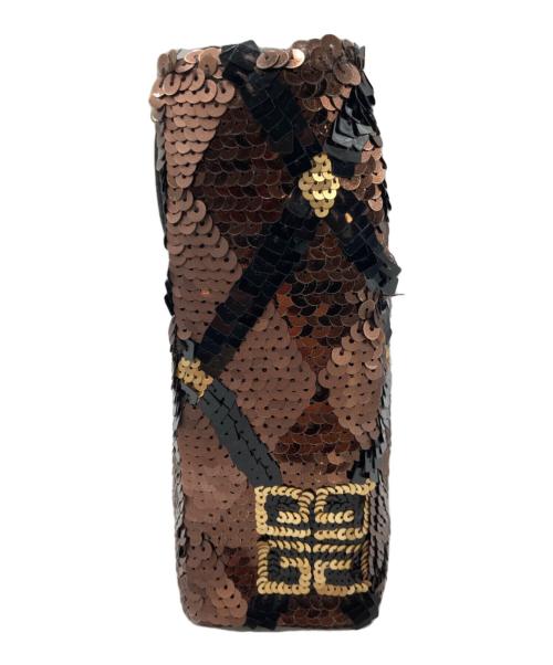 GIVENCHY（ジバンシィ）GIVENCHY (ジバンシィ) スパンコールハンドバッグ ブラウンの古着・服飾アイテム