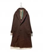 H BEAUTY&YOUTHエイチ ビューティー&ユース）の古着「TWEED BIG COAT」｜ブラウン