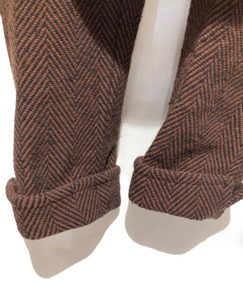 H BEAUTY&YOUTH（エイチ ビューティー&ユース）H BEAUTY&YOUTH (エイチ ビューティー&ユース) TWEED BIG COAT ブラウン サイズ:Mの古着・服飾アイテム