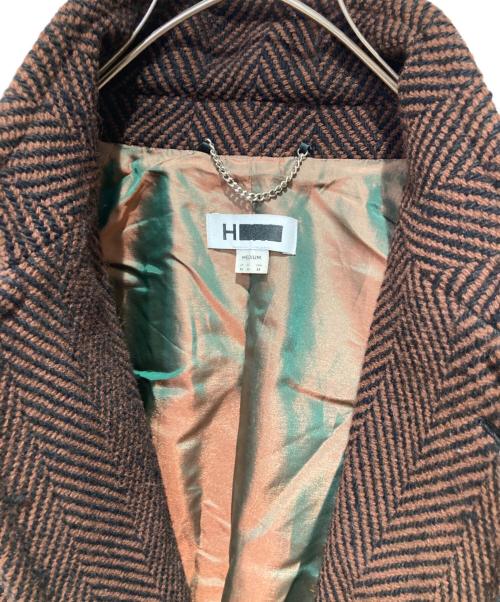 H BEAUTY&YOUTH（エイチ ビューティー&ユース）H BEAUTY&YOUTH (エイチ ビューティー&ユース) TWEED BIG COAT ブラウン サイズ:Mの古着・服飾アイテム
