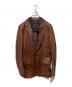MARTIN MARGIELA（マルタン・マルジェラ）の古着「fitted leather jacket」｜ブラウン