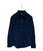 POLO RALPH LAURENポロ・ラルフローレン）の古着「コーデュロイシャツ」｜ネイビー