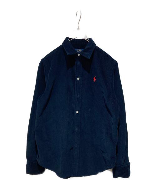 POLO RALPH LAUREN（ポロ・ラルフローレン）POLO RALPH LAUREN (ポロ・ラルフローレン) コーデュロイシャツ ネイビー サイズ:XSの古着・服飾アイテム