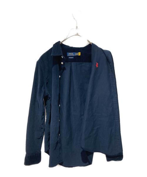 POLO RALPH LAUREN（ポロ・ラルフローレン）POLO RALPH LAUREN (ポロ・ラルフローレン) コーデュロイシャツ ネイビー サイズ:XSの古着・服飾アイテム