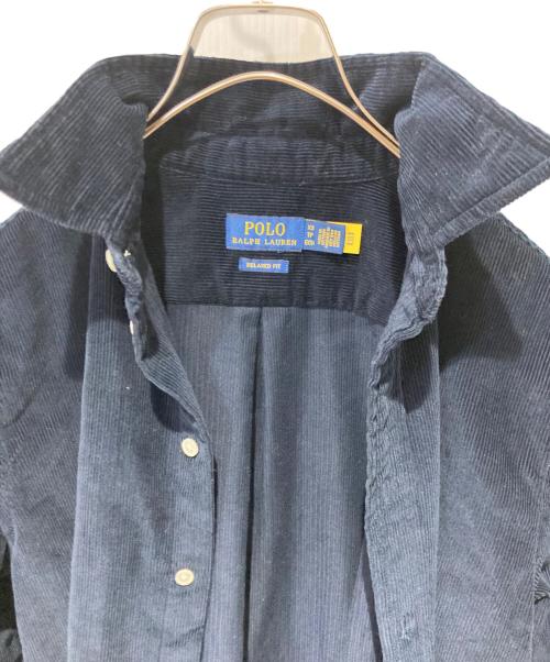 POLO RALPH LAUREN（ポロ・ラルフローレン）POLO RALPH LAUREN (ポロ・ラルフローレン) コーデュロイシャツ ネイビー サイズ:XSの古着・服飾アイテム
