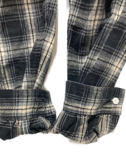 POST O'ALLS（ポストオーバーオールズ）POST O'ALLS (ポストオーバーオールズ) チェックネルシャツ グレー サイズ:XLの古着・服飾アイテム