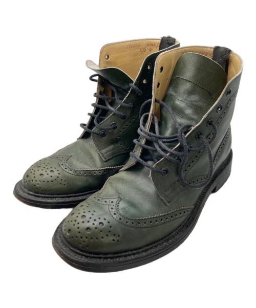 Tricker's（トリッカーズ）Tricker's (トリッカーズ) カントリーブーツ グリーン サイズ:61/2の古着・服飾アイテム