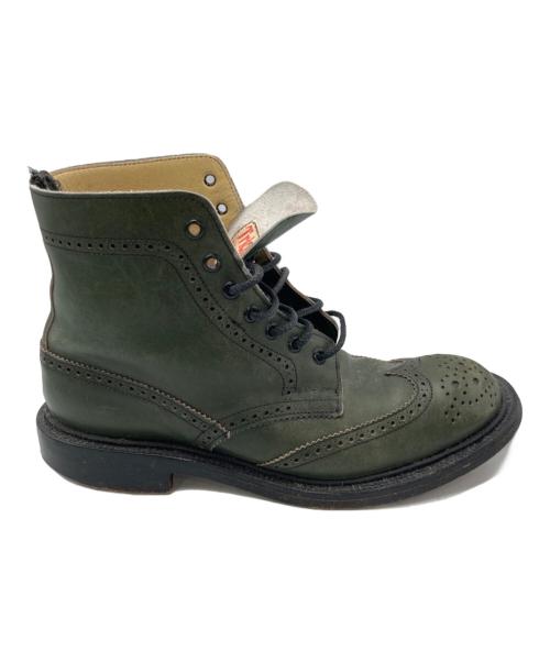 Tricker's（トリッカーズ）Tricker's (トリッカーズ) カントリーブーツ グリーン サイズ:61/2の古着・服飾アイテム