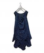 ROBE DE CHAMBRE COMME DES GARCONSローブドシャンブル コムデギャルソン）の古着「ドットワンピース」｜ネイビー
