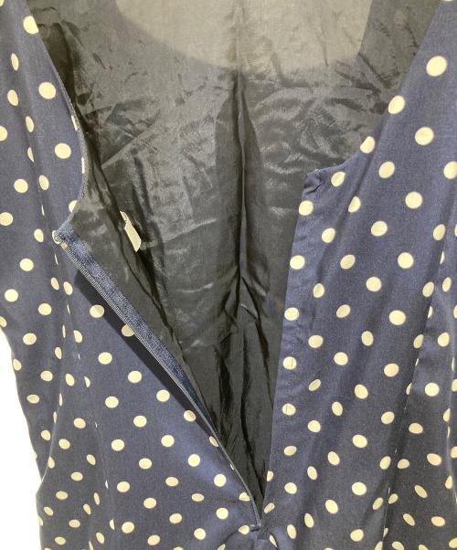 ROBE DE CHAMBRE COMME DES GARCONS（ローブドシャンブル コムデギャルソン）ROBE DE CHAMBRE COMME DES GARCONS (ローブドシャンブル コムデギャルソン) ドットワンピース ネイビー サイズ:不明の古着・服飾アイテム