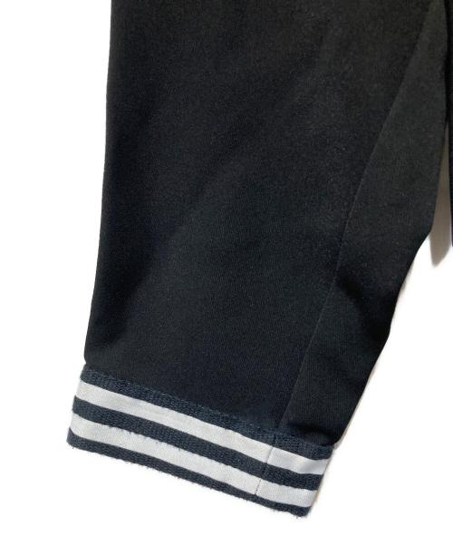 BORDERS at BALCONY（ボーダーズアットバルコニー）BORDERS at BALCONY (ボーダーズアットバルコニー) BORDER CUFF TWILL リタッチブルスリーブワンピース ブラック サイズ:36の古着・服飾アイテム