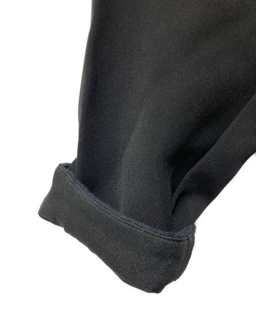 BORDERS at BALCONY（ボーダーズアットバルコニー）BORDERS at BALCONY (ボーダーズアットバルコニー) BORDER CUFF TWILL リタッチブルスリーブワンピース ブラック サイズ:36の古着・服飾アイテム