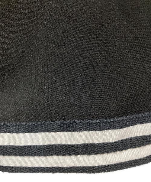 BORDERS at BALCONY（ボーダーズアットバルコニー）BORDERS at BALCONY (ボーダーズアットバルコニー) BORDER CUFF TWILL リタッチブルスリーブワンピース ブラック サイズ:36の古着・服飾アイテム
